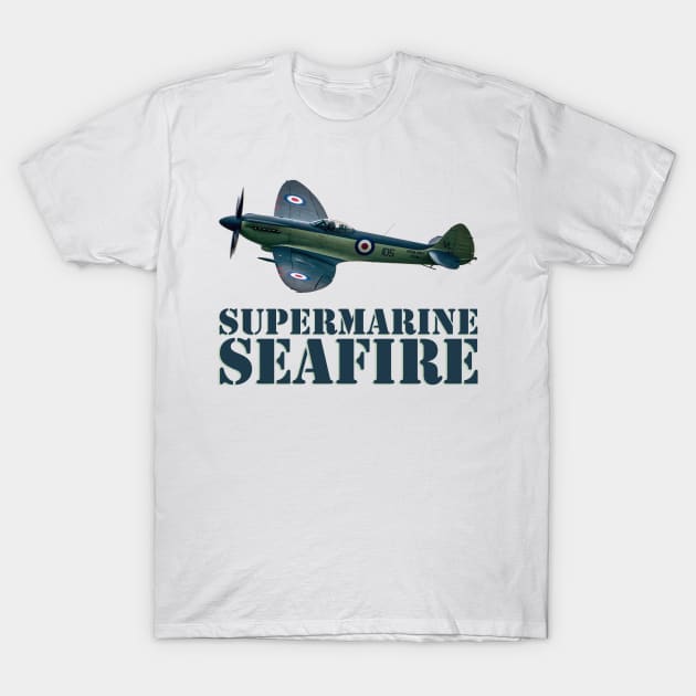 Supermarine Seafire T-Shirt by SteveHClark